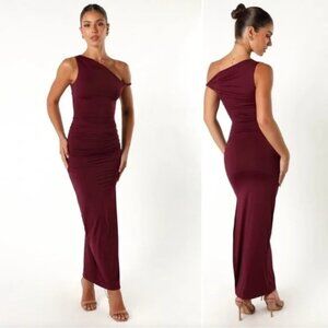 Petal & Pup Karmina Midi Dress (Merlot)
